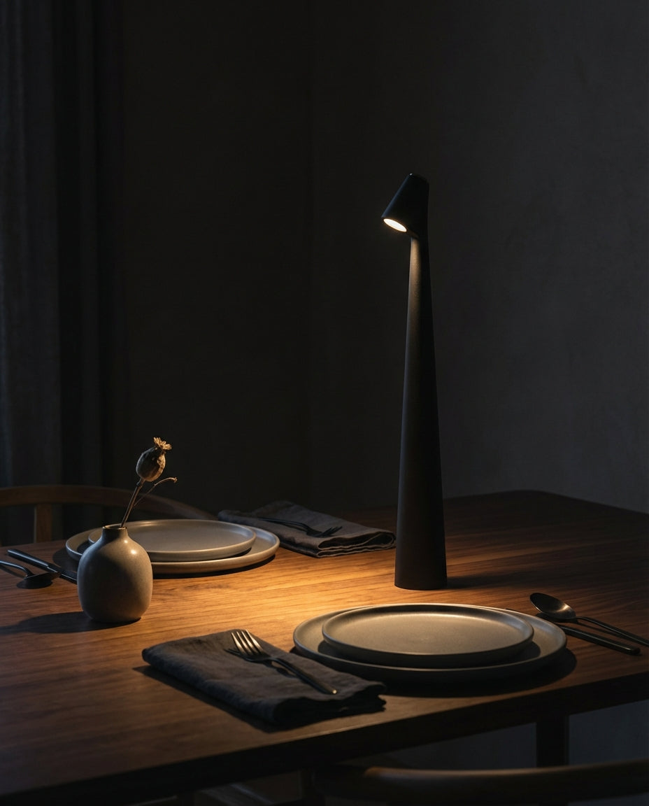 Trådløs LED-bordlampe | Nordisk design | Berøringsdimmer