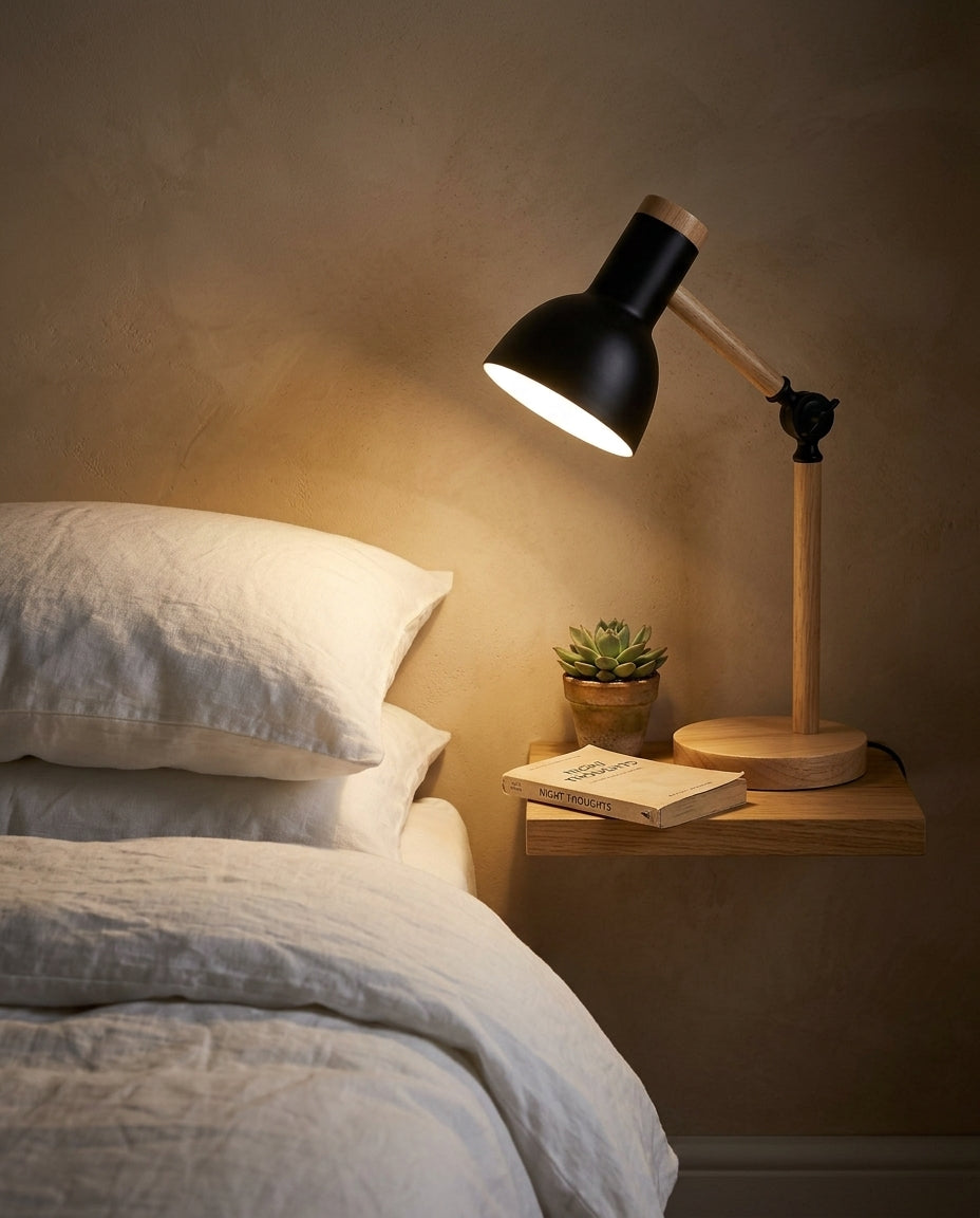 Nordisk LED-skrivebordslampe – Justerbar arm & berøringsdimmer