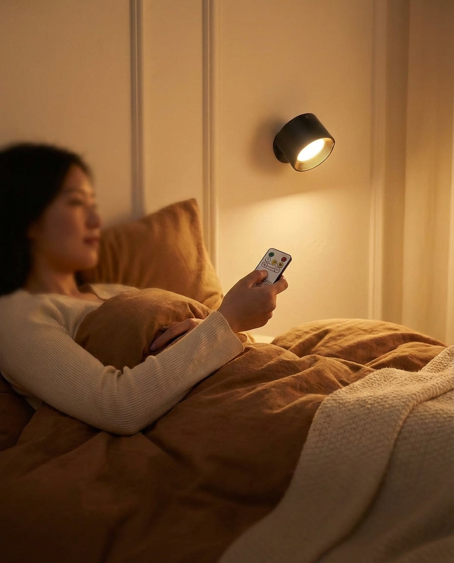 LumiOrb 360 — Trådløs vegglampe