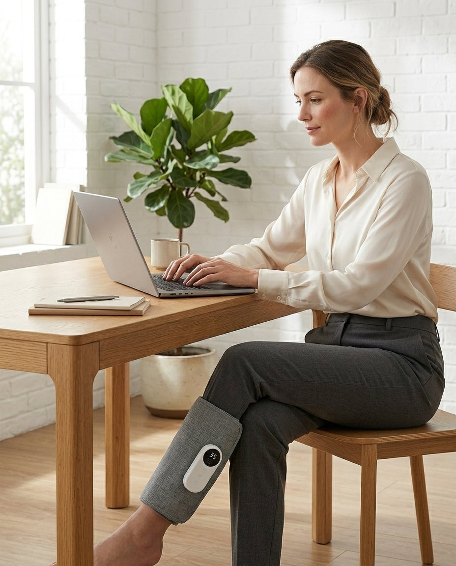Benmassasjeapparat luftkompresjon | 3 programmer, 1800mAh