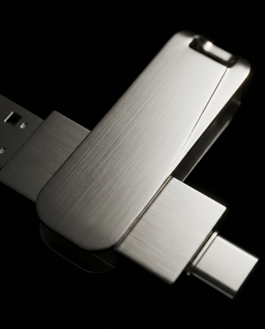 VaultDrive SwiftVault | USB-minnepinne — USB-C & USB-A