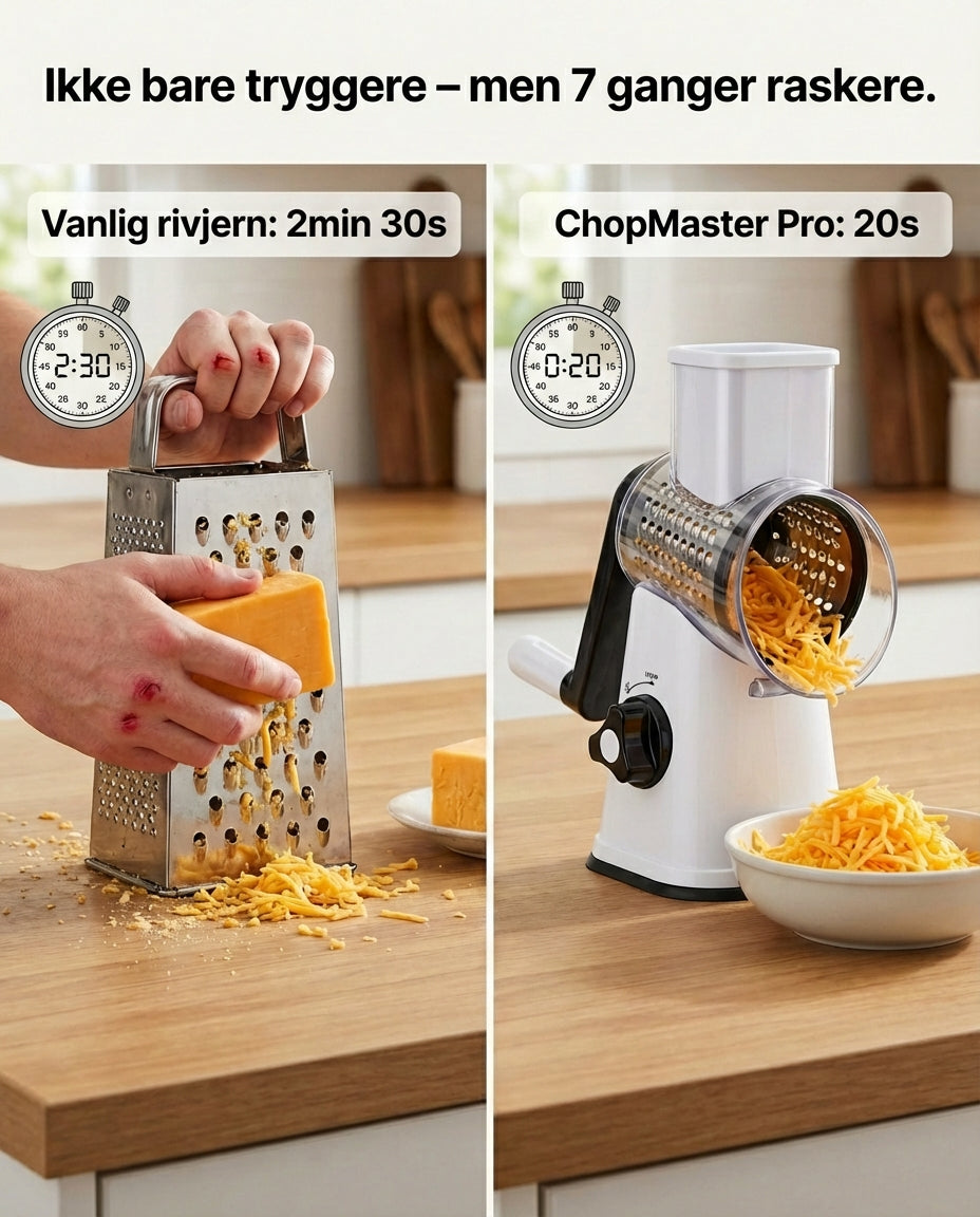ChopMaster Pro 3-i-1 Roterende Rivjern