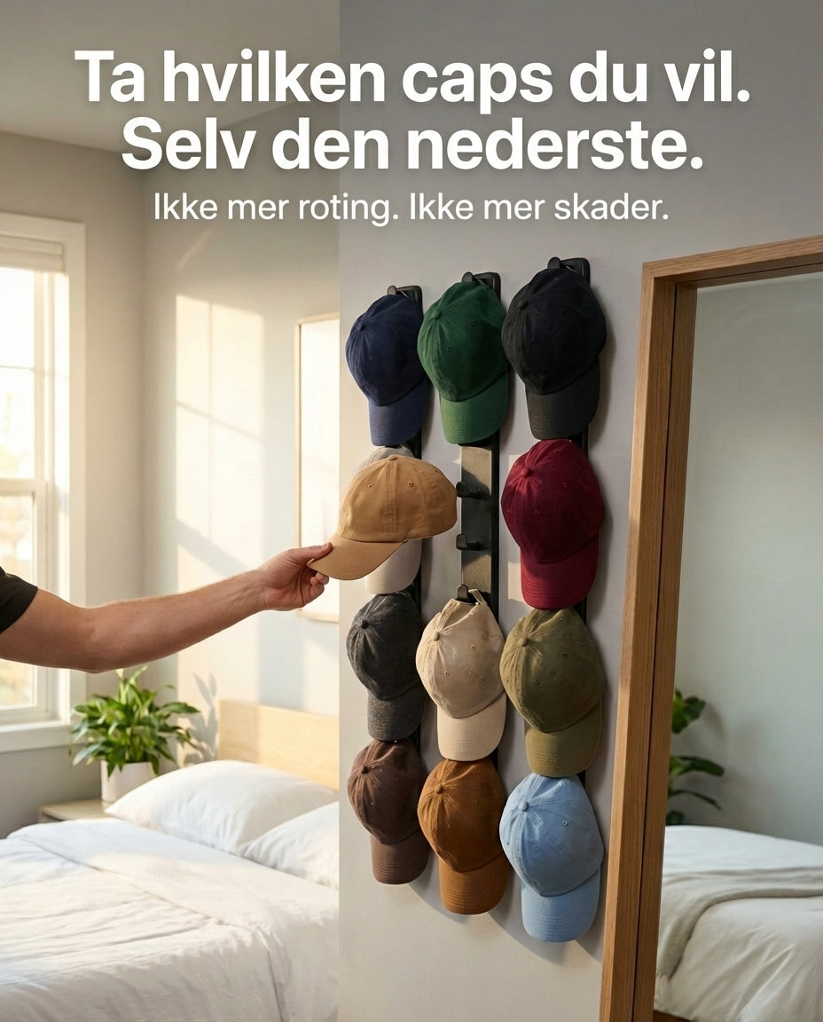 CapStack Pro – Vertikal Cap Displaystativ