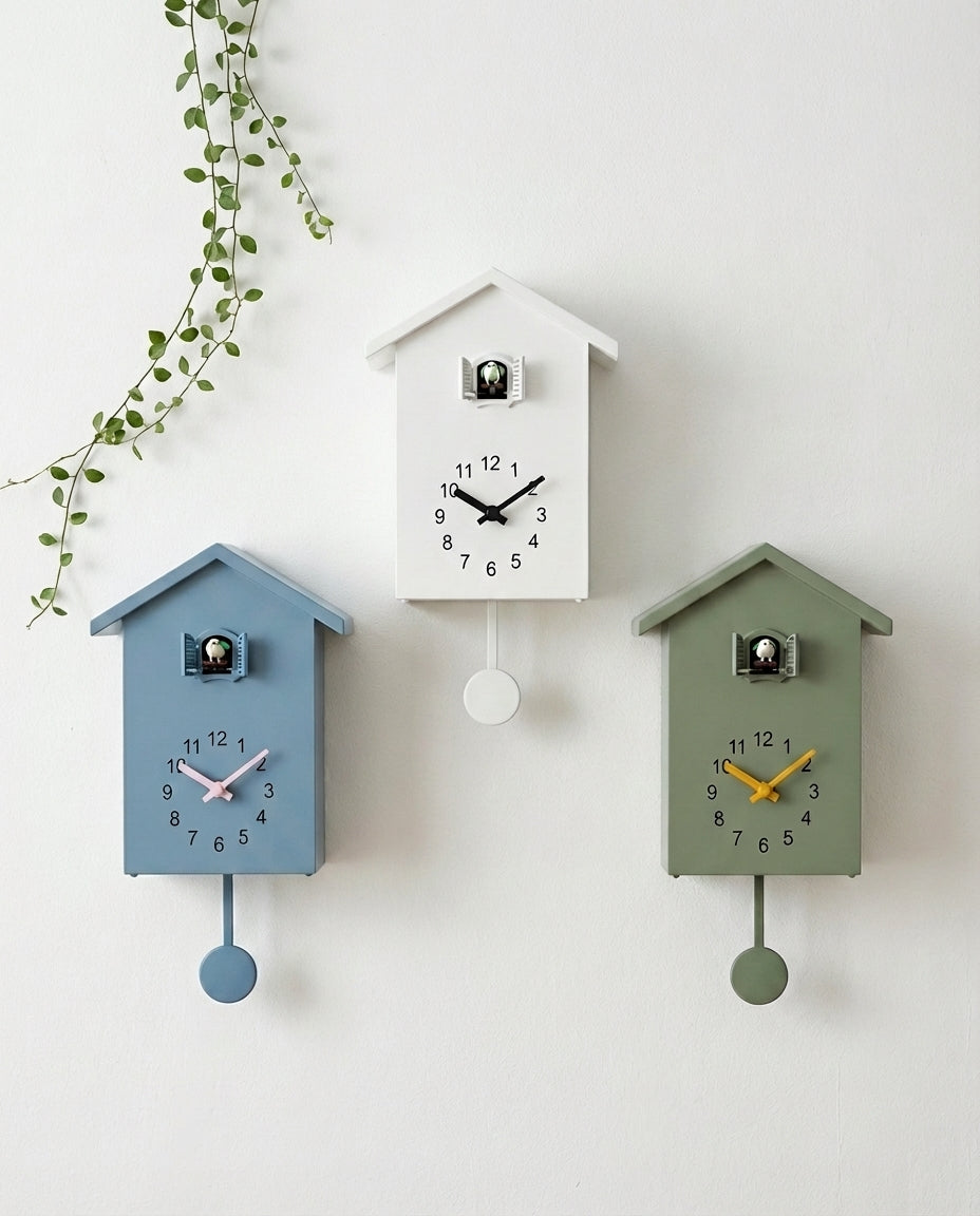 Gjøkur veggklokke – Moderne minimalistisk design | Stille modus