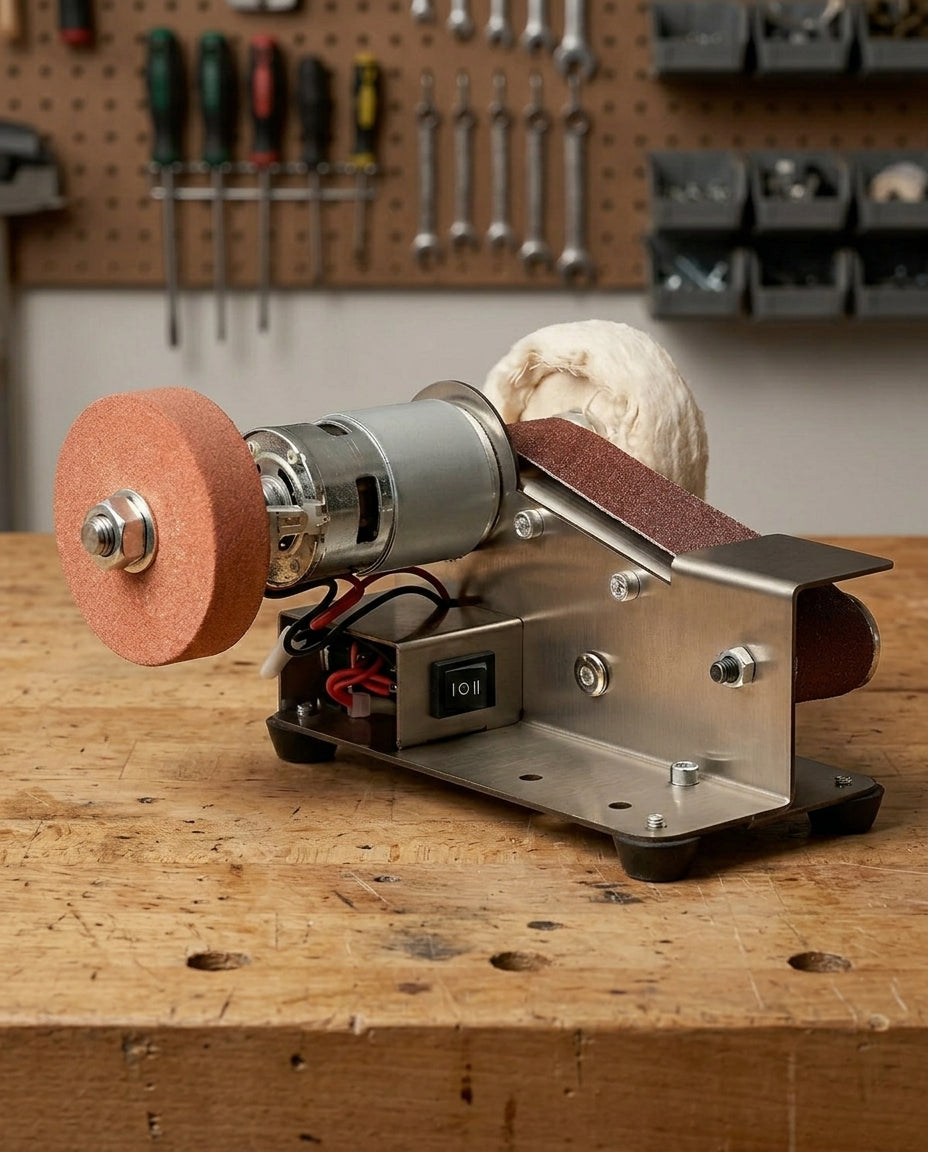 Precision Bench Trio — 3-i-1 slipe- og poleringsmaskin