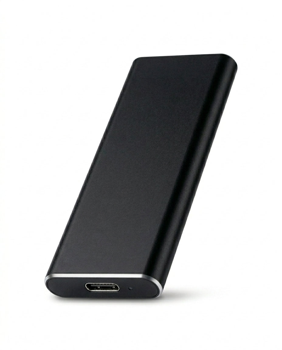 4TB Bærbar SSD | SlimVault USB-C Ekstern Harddisk