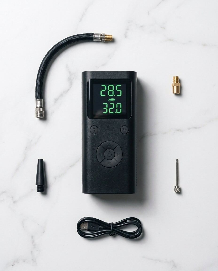 Bærbar Dekkpumpe med Digitalt Display | PumpMate Go