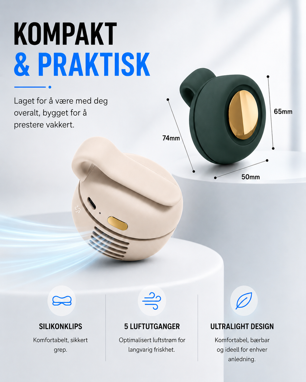 Breeze Clip Personal Cooling Fan