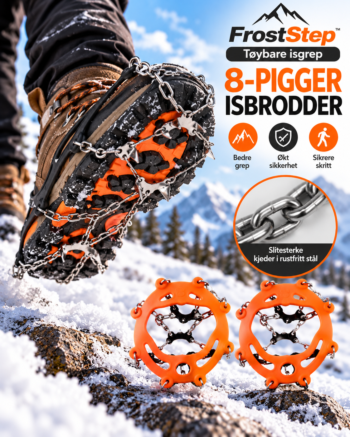 FrostStep – elastiske brodder