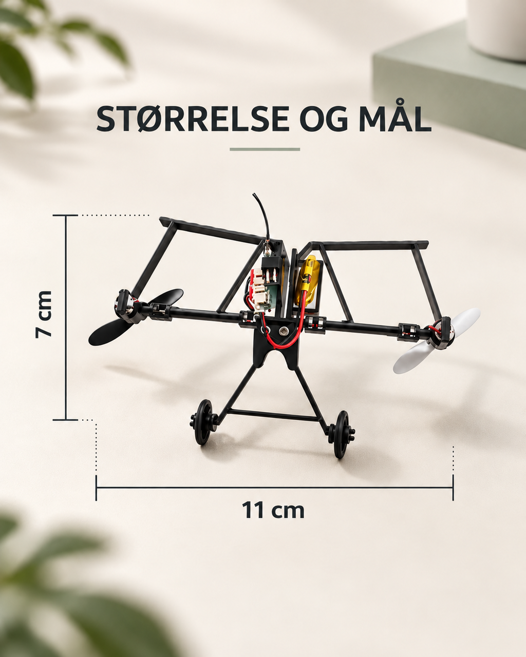 AeroFold dobbeltpropellsett for papirfly