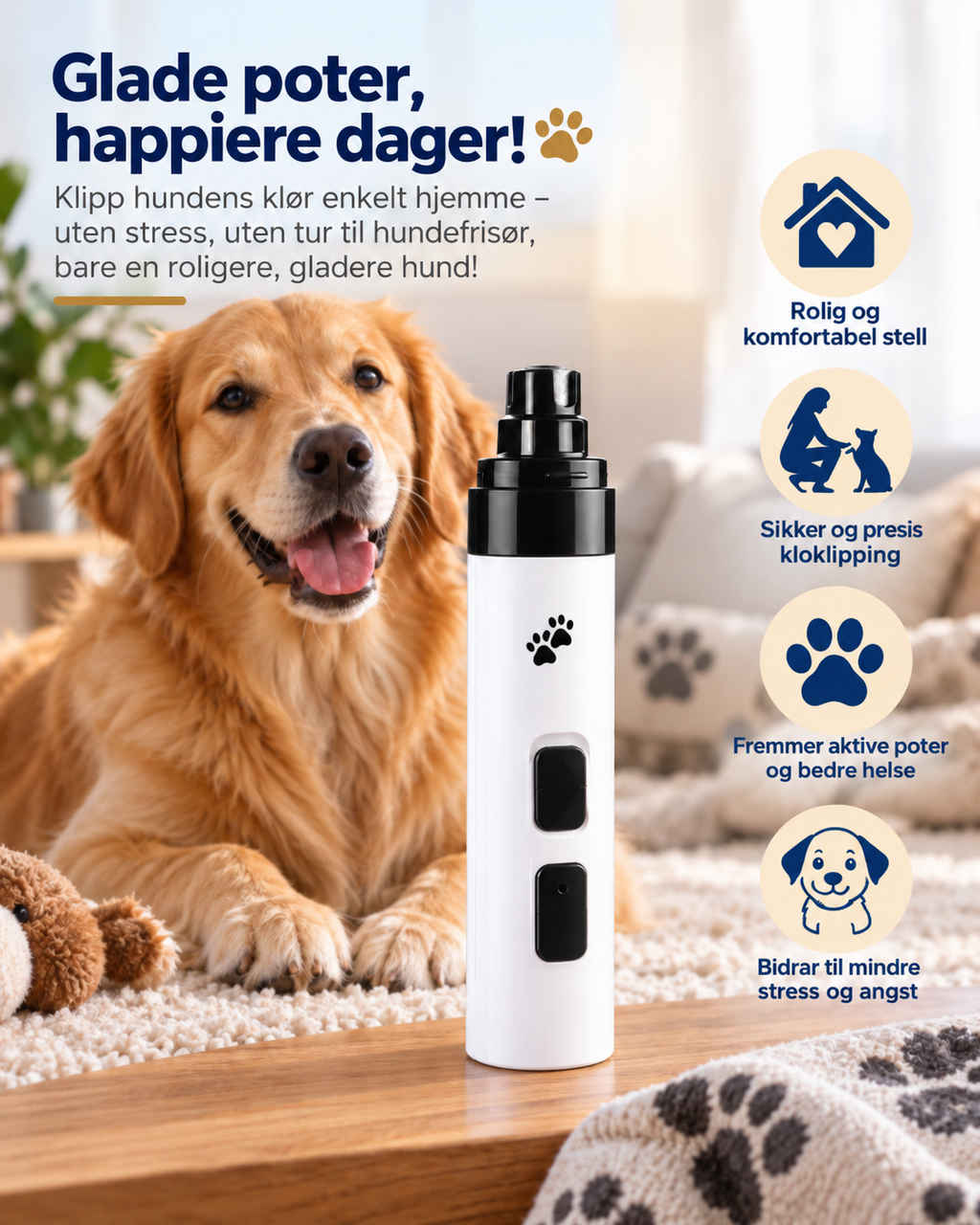 PawGlide Stillegående Klofil