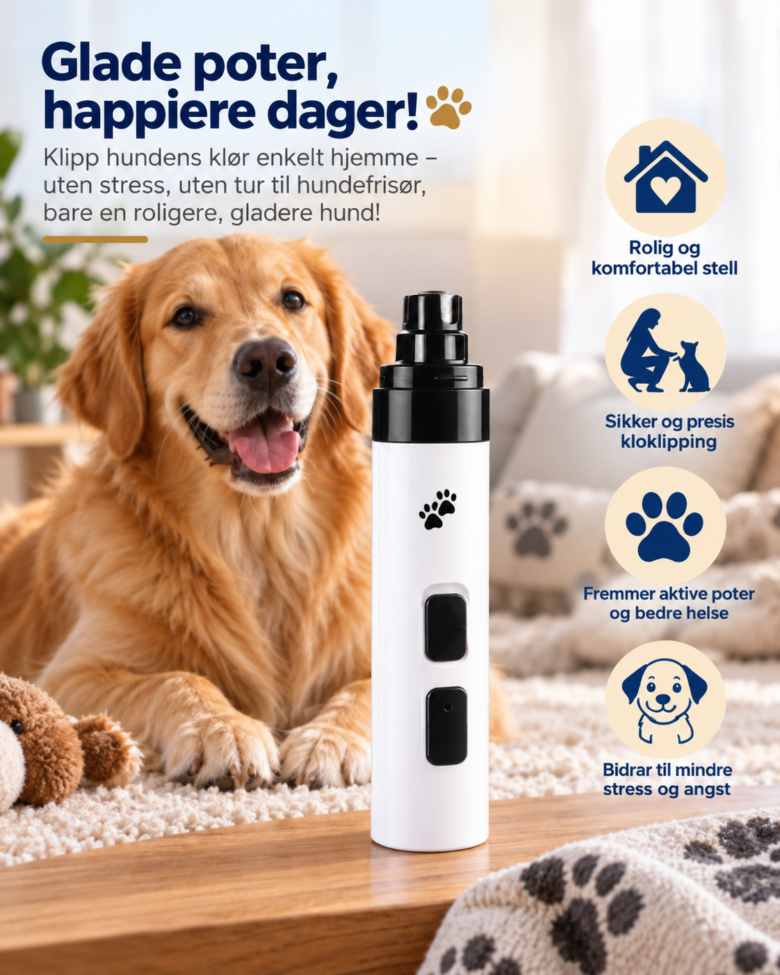 PawGlide Stillegående Klofil