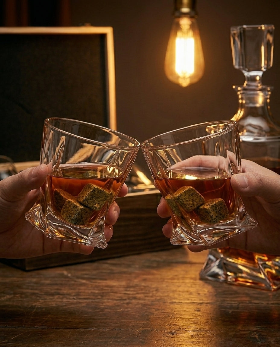 Krystallwhisky-Set | Karaffel og Glass – Gaveesske