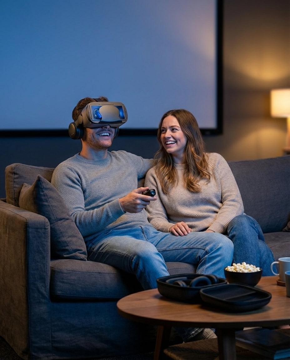 VR-headset med innebygde hodetelefoner | ImmersaView Pro