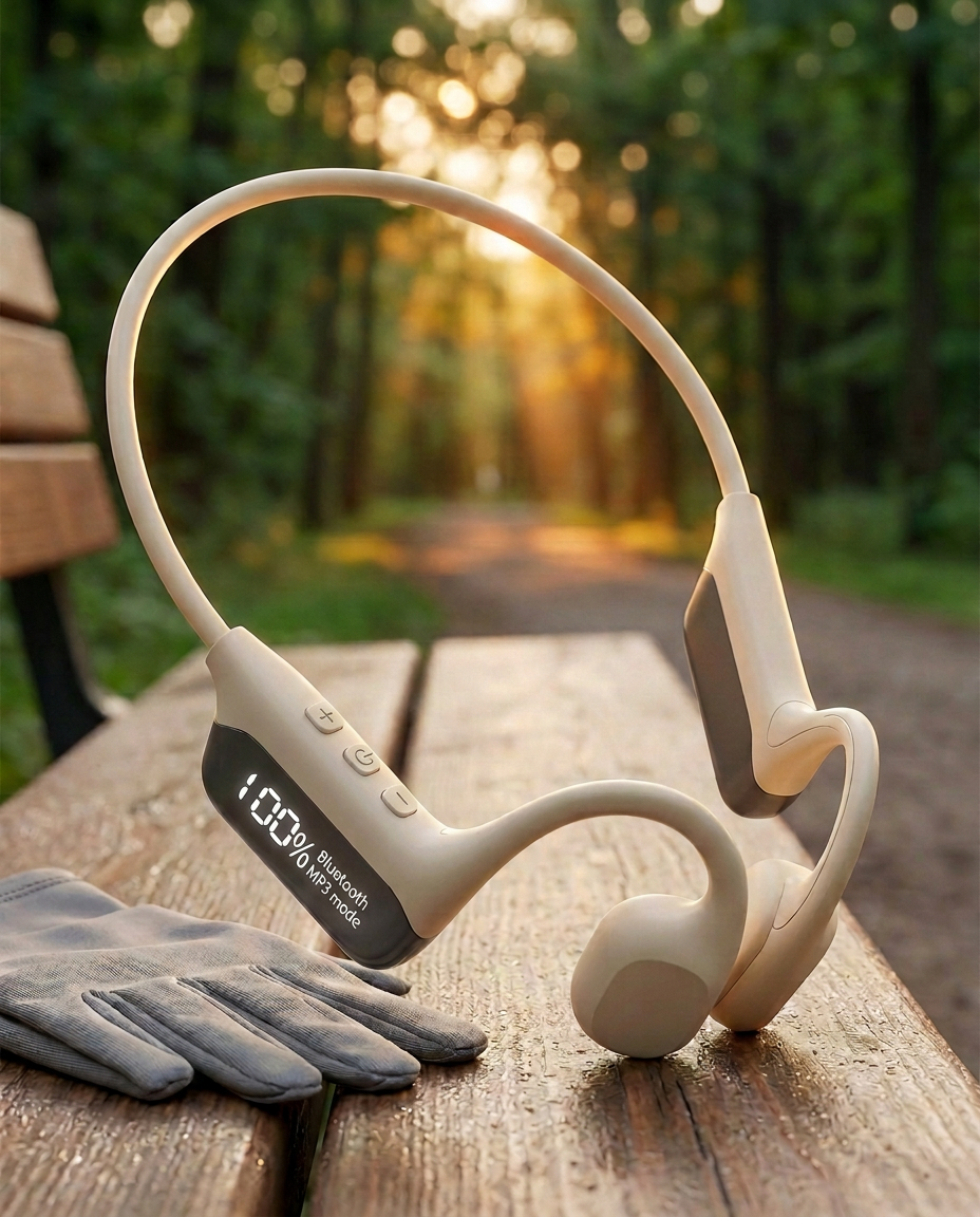 Vanntette svømmehodetelefoner | 32GB MP3 Bluetooth IPX8