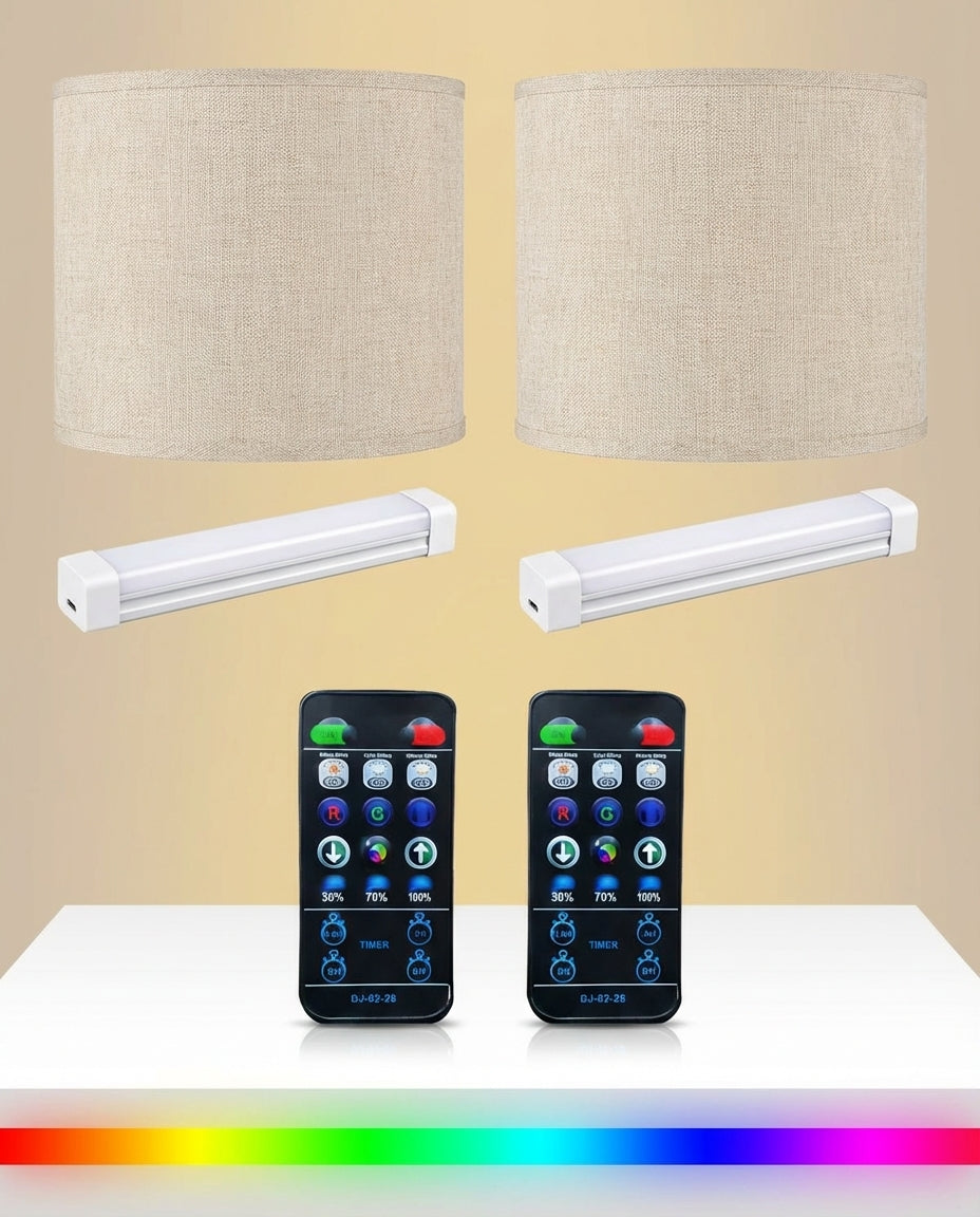 Trådløs vegglampe | Magnetisk oppladbar lampe – Linsskjerm