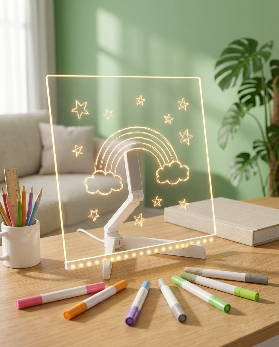 LED-tegnebrett for barn | GlowSketch lysplate