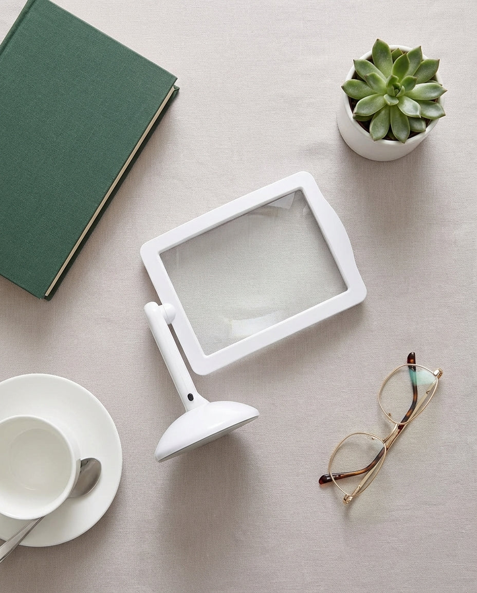 Sidemagnifiserer med LED-lys | ClaraVision stativmagnifiserer