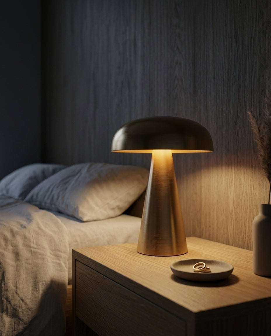 Trådløs Bordlampe – Dempbar Batterilampe | Aurum Glow