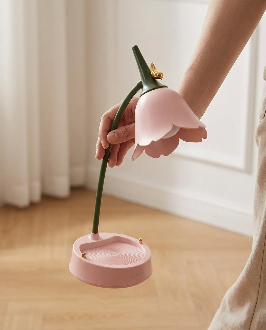 Blomsterbordslampe | BloomGlow – Touch & Dempbar LED