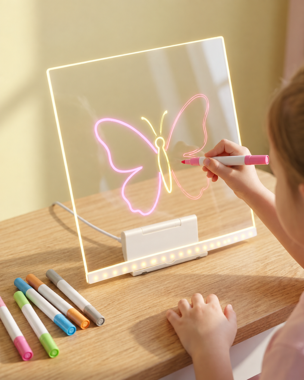 LED-tegnebrett for barn | GlowSketch lysplate