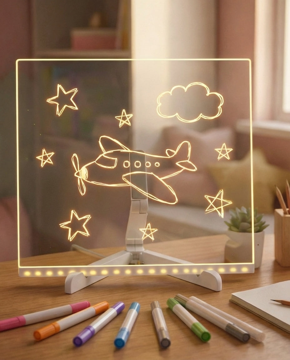 LED-tegnebrett for barn | GlowSketch lysplate