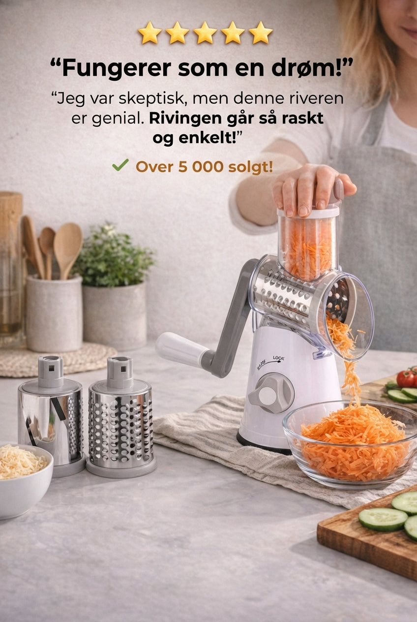 ChopMaster Pro 3-i-1 Roterende Rivjern