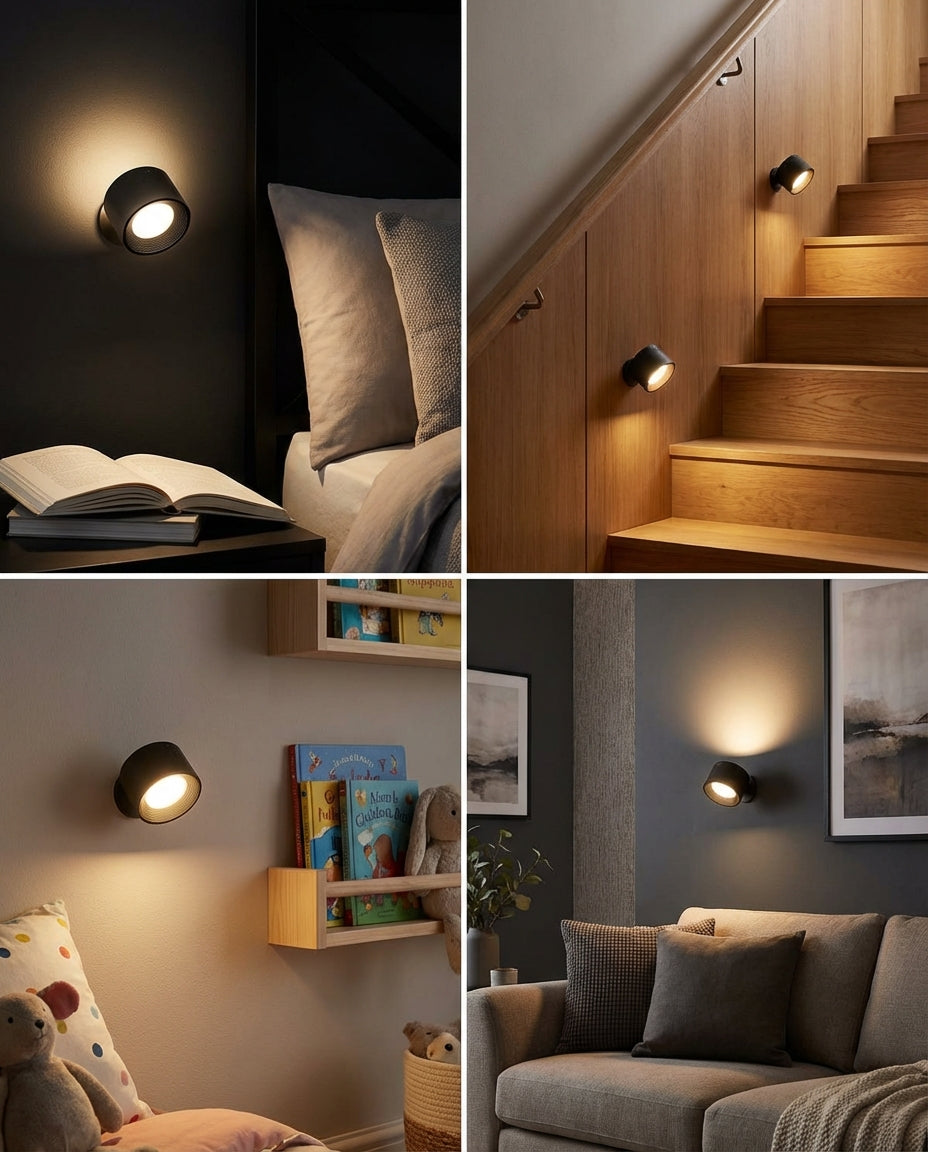 LumiOrb 360 — Trådløs vegglampe