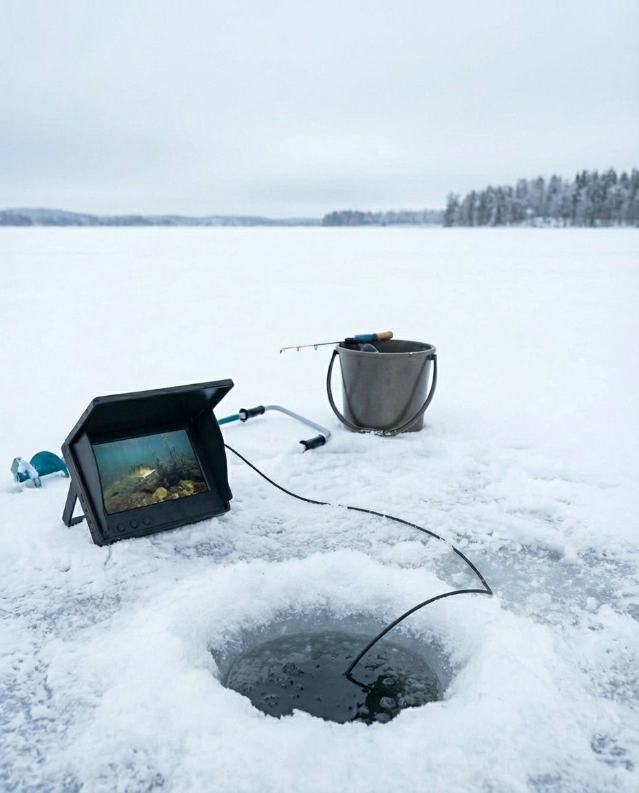 Undervanns fiskekamera | 30m kabel og innebygd LED