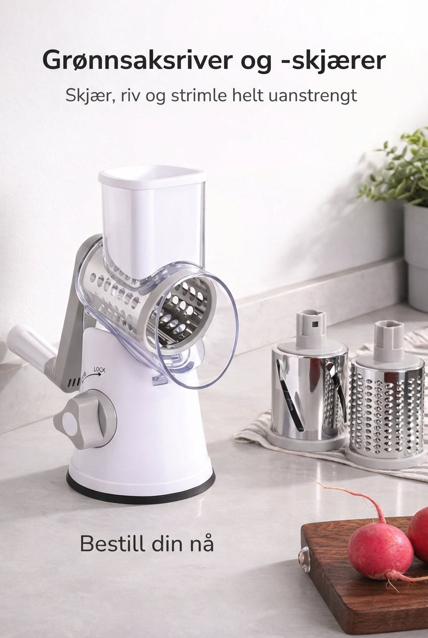 ChopMaster Pro 3-i-1 Roterende Rivjern