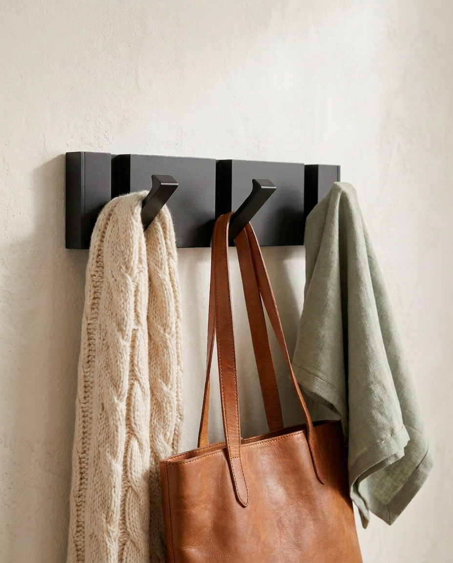 Foldbar Veggkrok | Minimalistisk Rustfri Stål Knaggerekke