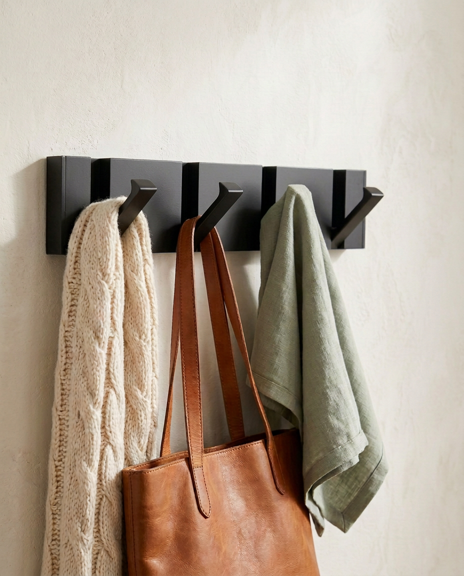 Foldbar Veggkrok | Minimalistisk Rustfri Stål Knaggerekke