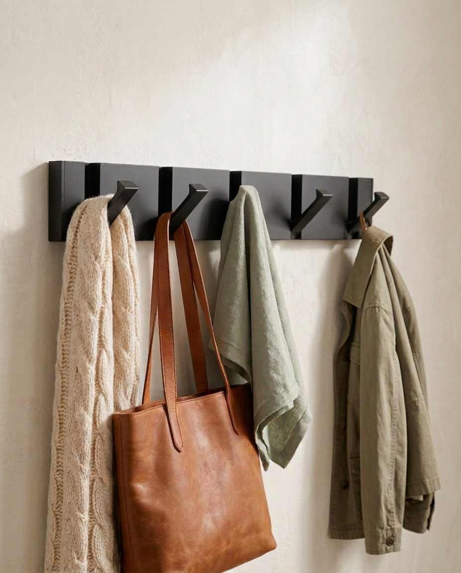 Foldbar Veggkrok | Minimalistisk Rustfri Stål Knaggerekke
