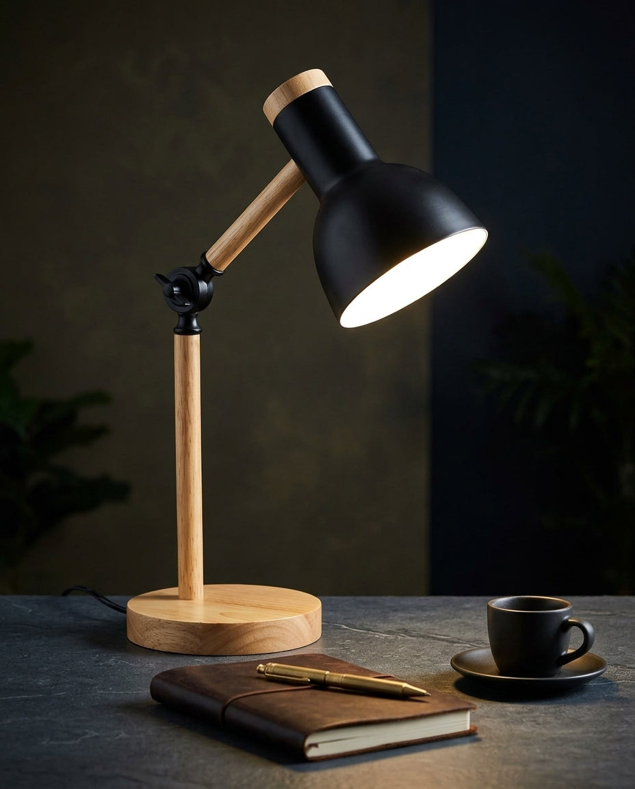 Nordisk LED-skrivebordslampe – Justerbar arm & berøringsdimmer
