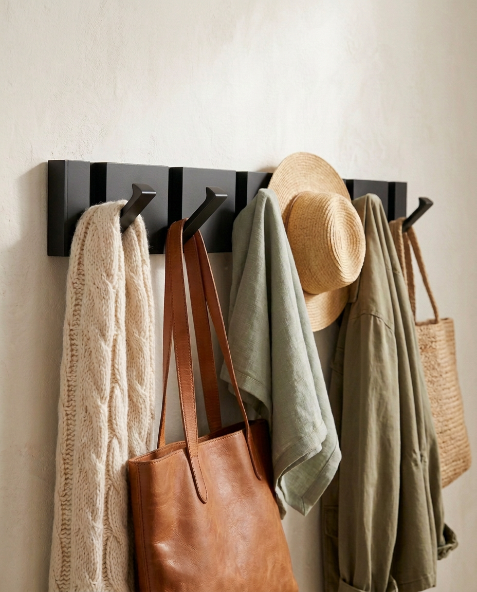 Foldbar Veggkrok | Minimalistisk Rustfri Stål Knaggerekke