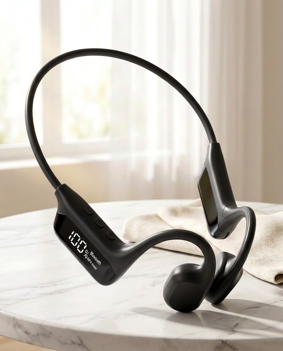 Vanntette svømmehodetelefoner | 32GB MP3 Bluetooth IPX8