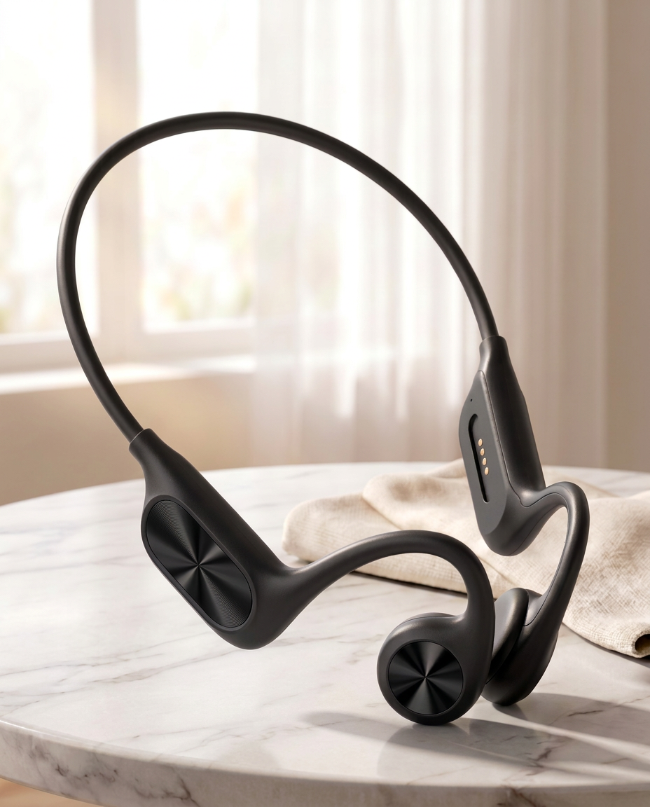 Vanntette svømmehodetelefoner | 32GB MP3 Bluetooth IPX8