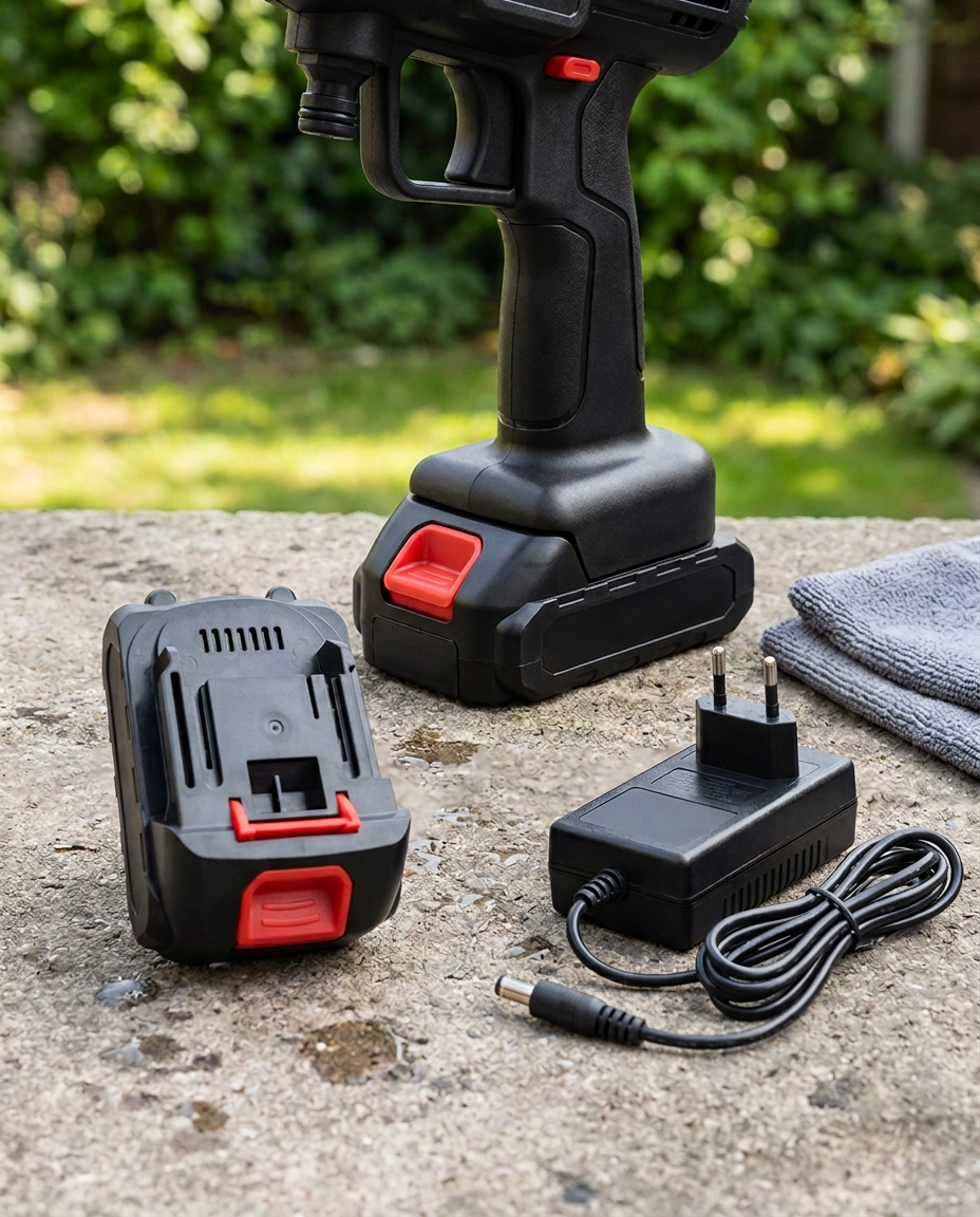 Trådløs Høytrykksspyler Batteri & Lader | 12000mAh
