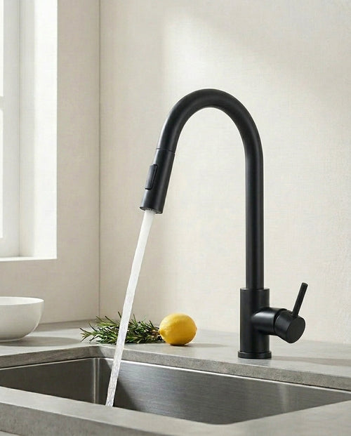 Beroeringsensorkran med uttrekkbar spray | SilkFlow Pro