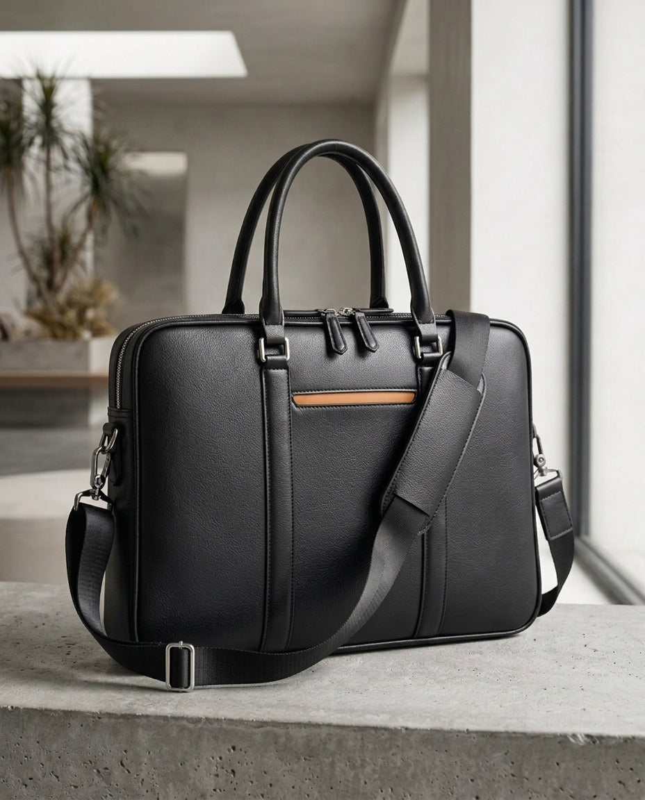 Skinnveske for laptop crossbody | Meridian Tote