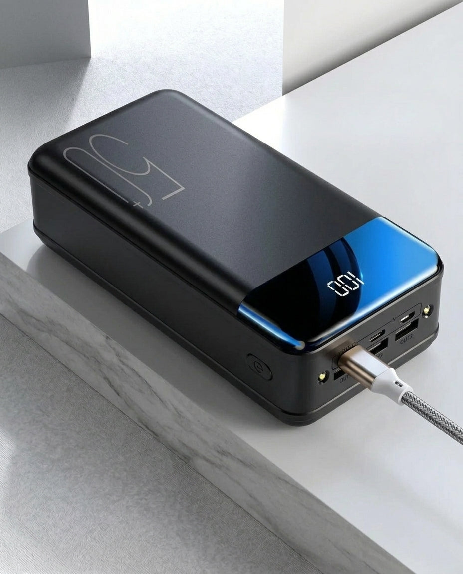 50 000 mAh powerbank | Hurtiglading – Mobil, nettbrett & laptop