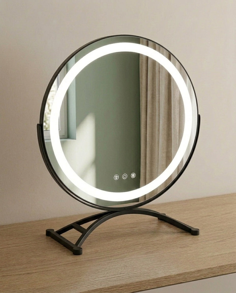 LED-sminkespeil med berøringskontroll | Lumi Glow
