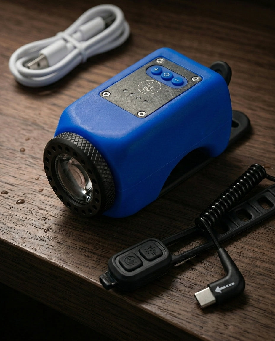 StreetGuard Cycle Beacon | 110 dB horn og COB-frontlys i ett