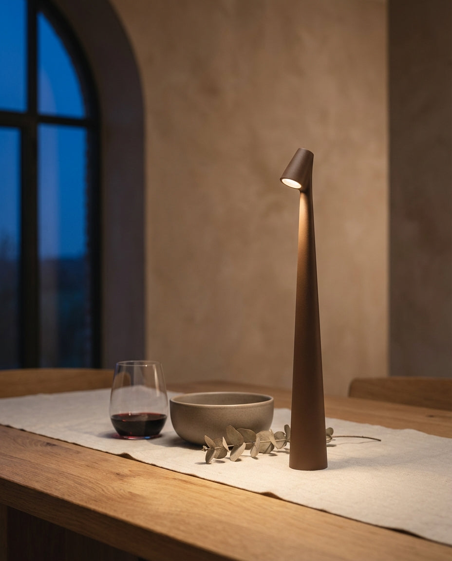 Trådløs LED-bordlampe | Nordisk design | Berøringsdimmer