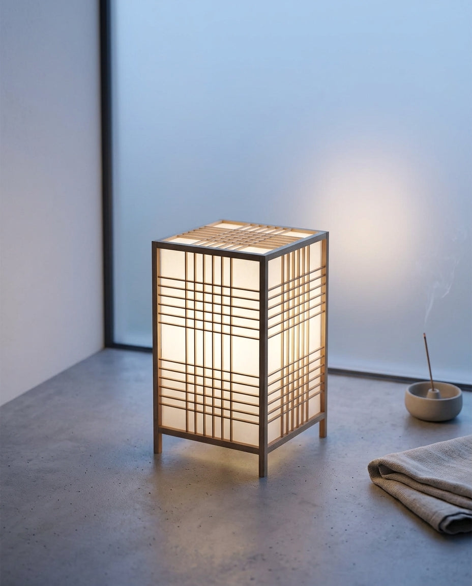 Japansk bordlampe – Bambus Zen-lampe | 4 størrelser