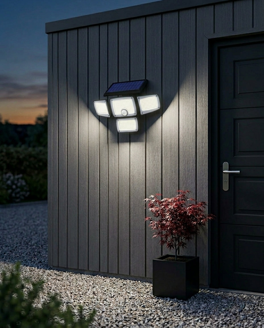 SentryBeam solcelledrevet sikkerhetslampe