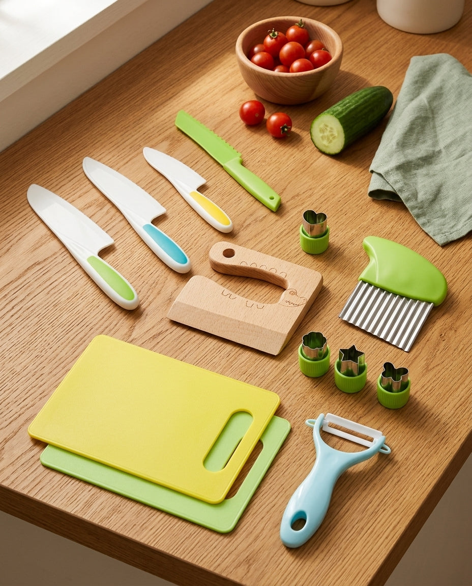 LittleHands Kitchen Co. | 13-delt ekte matlagingssett for barn