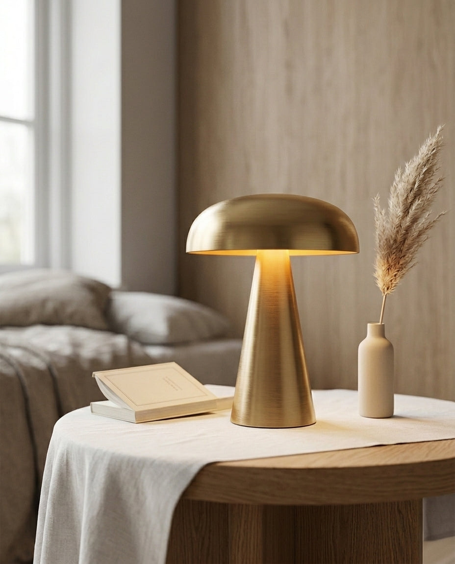 Trådløs Bordlampe – Dempbar Batterilampe | Aurum Glow
