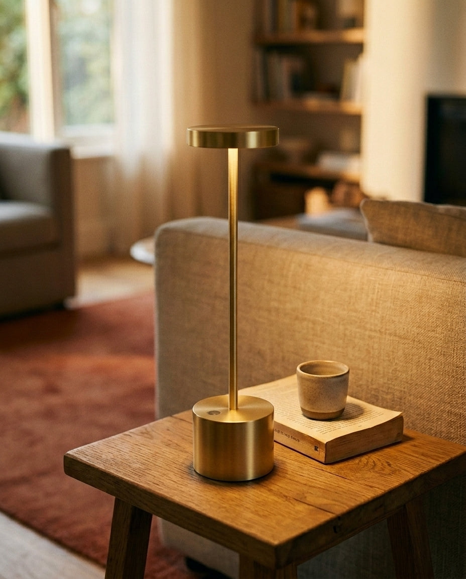 Oppladbar LED-bordlampe | Touch-dimming – Lumara