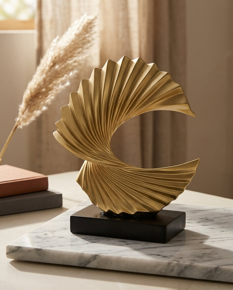 Halvmåneskulptur | Elegant dekor til hjem og kontor